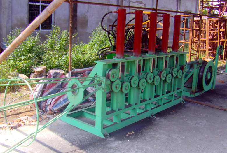 石家庄三级钢调直切断机视频